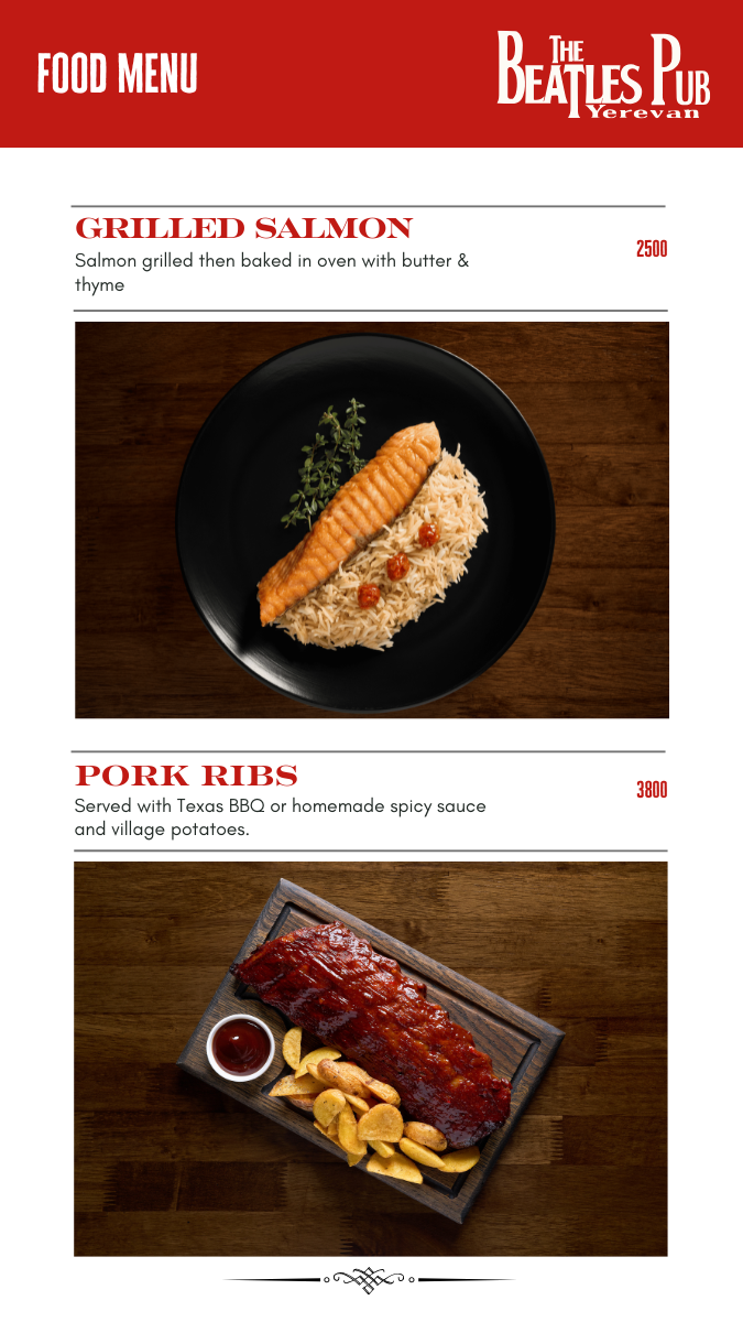 Menu Page 8