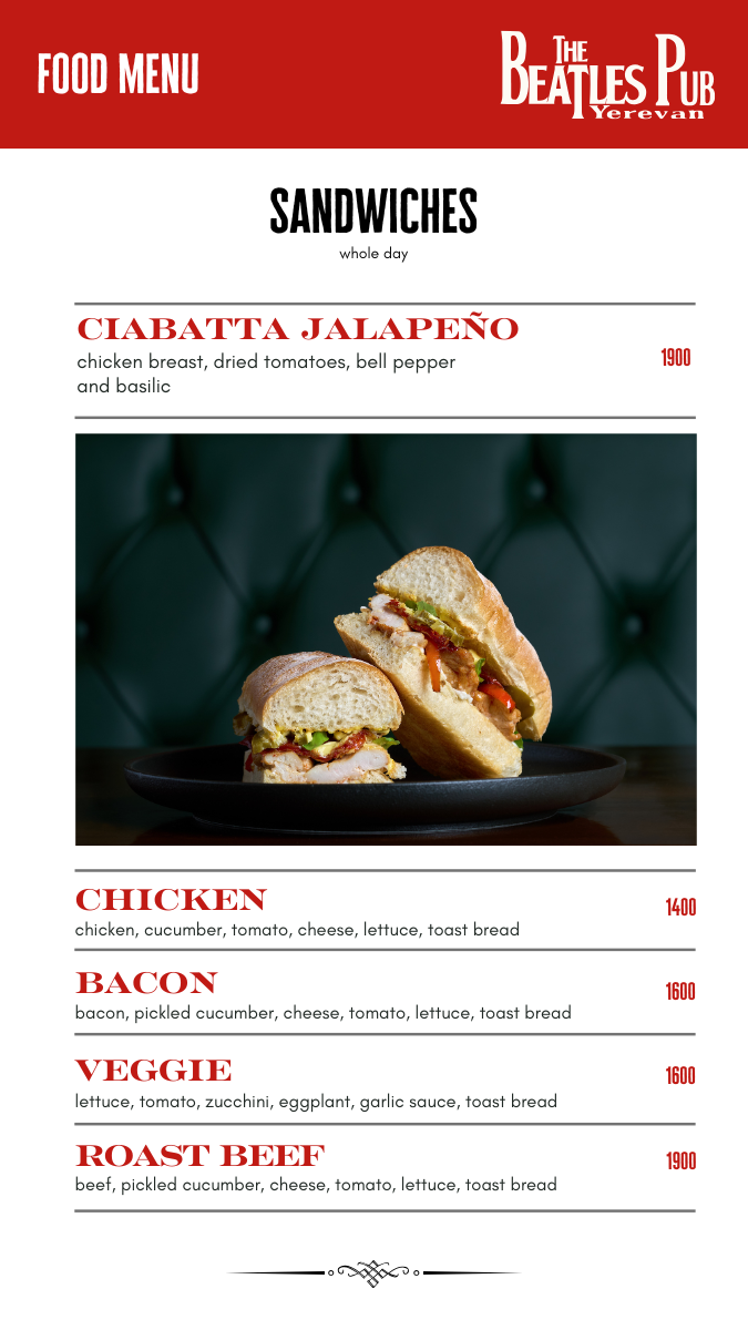 Menu Page 9